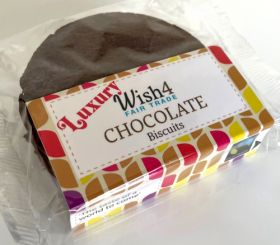 Wish4 Fairtrade Twin Pack Chocolate Biscuits 70g x24