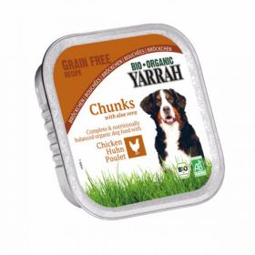 Yarrah Dog Food Chicken Chunks With Aloe Vera 150g x12