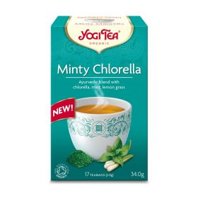 **Yogi Tea Minty Chlorella Organic 17 bags  x6