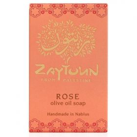 Zaytoun Rose olive oil soap 100g x12