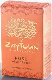 Zaytoun Rose olive oil soap 100g x12